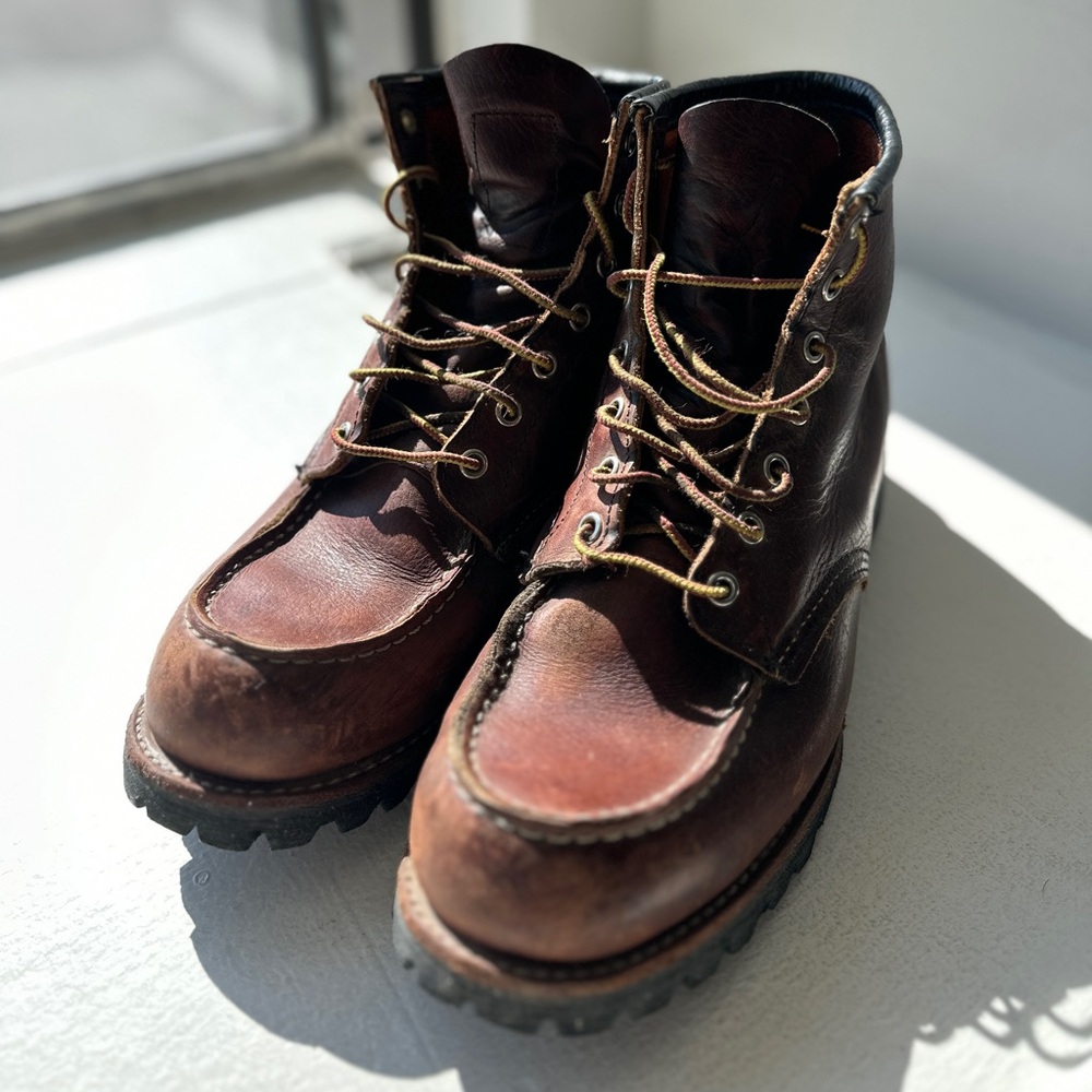 Red Wing Heritage Roughneck 6” Moc Toe Lug Boots - Men’s 10.5 - Briar Oil Slick